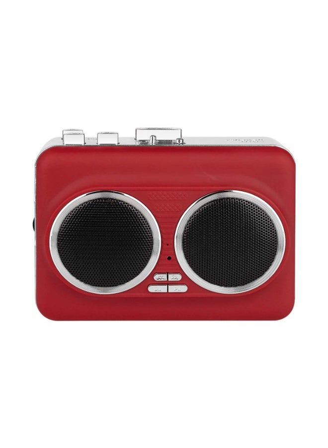 Echo Audio The Jackson - Cassette Player with Built-in Speaker- Headset Included - Convert Cassettes to MP3 - Red Color - Image 3